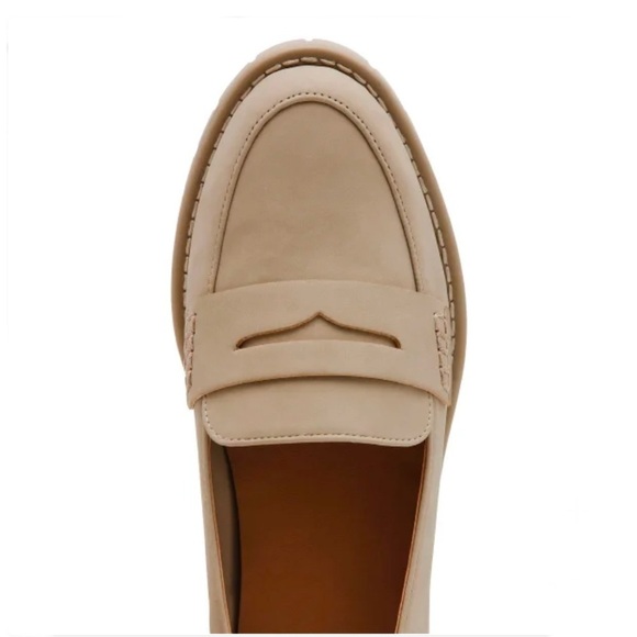 Beige Lug Loafers for Women Size 7 Dune - Picture 7 of 10